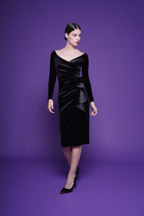 SILVERIA VELVET DRESS