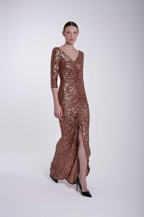 AKINARI SEQUINED GOWN