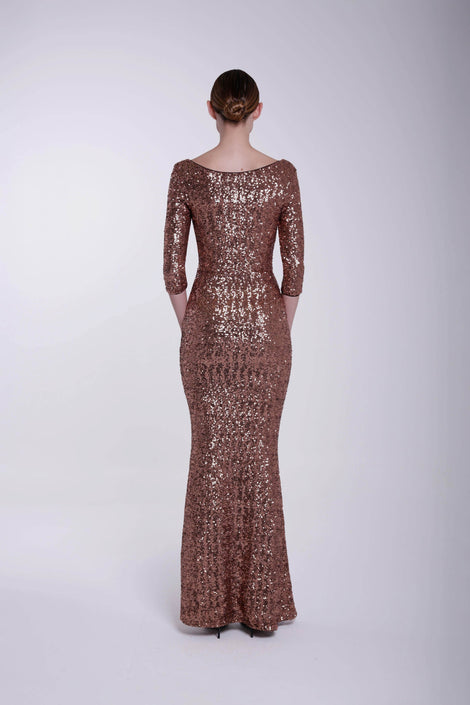 AKINARI SEQUINED GOWN