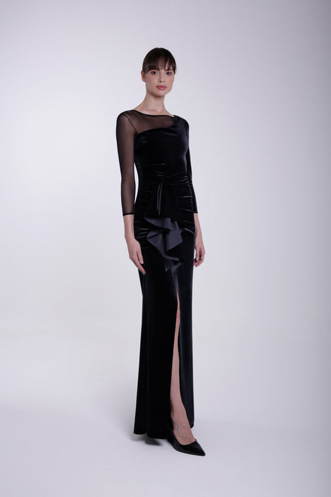 AROMA ILLUSION VELVET GOWN