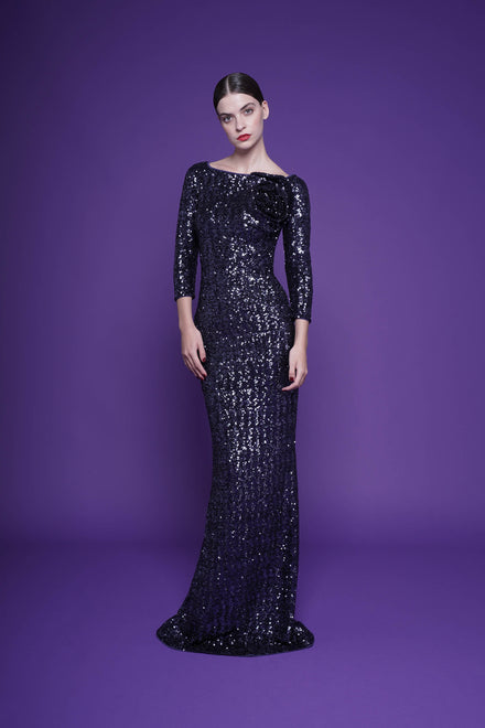 NYOKO SEQUINED GOWN