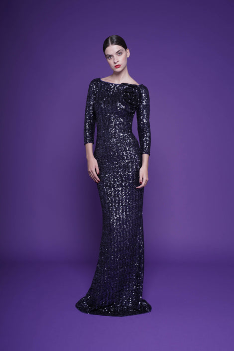 NYOKO SEQUINED GOWN