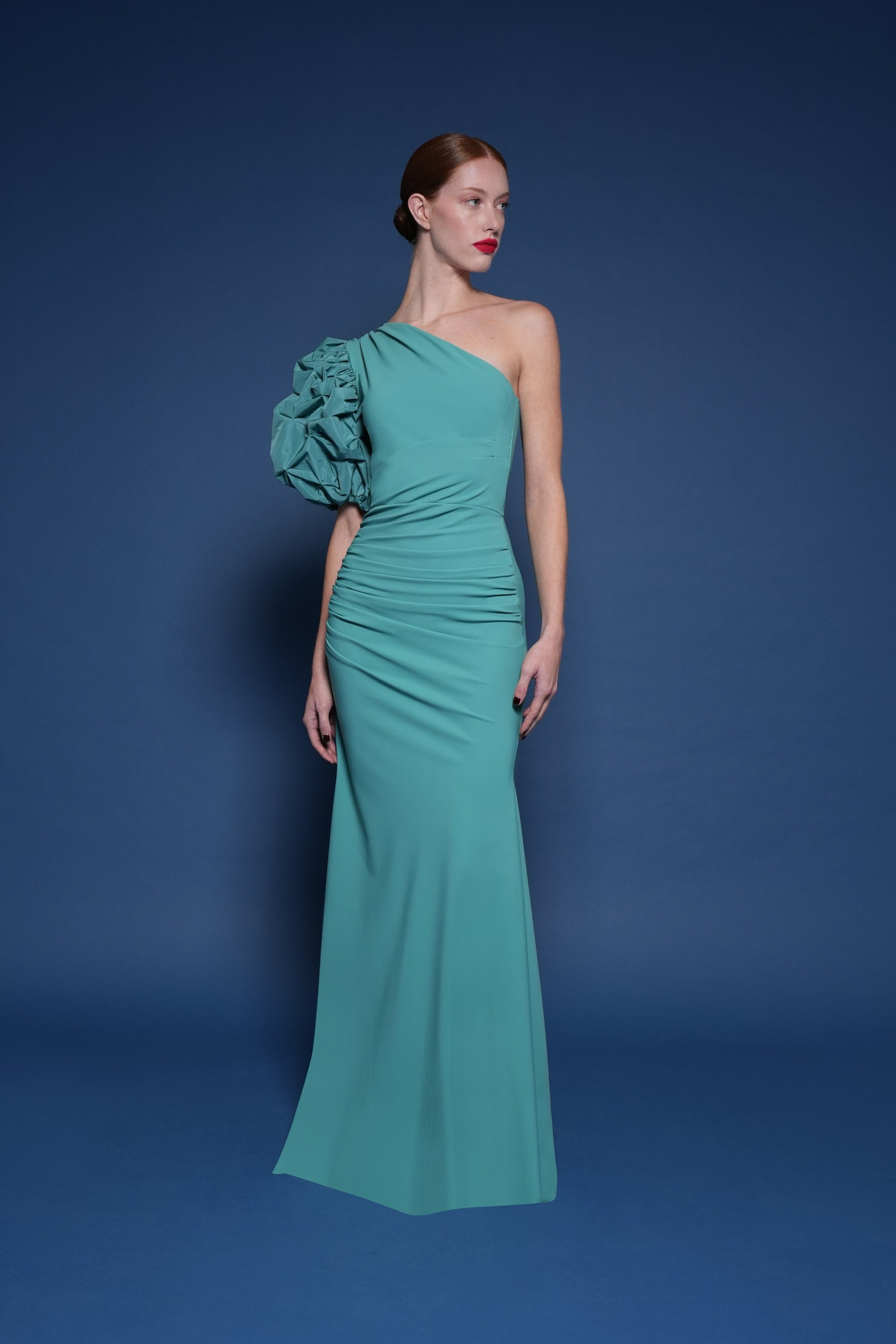 YUGA TAFFETA GOWN - Chiara Boni Official