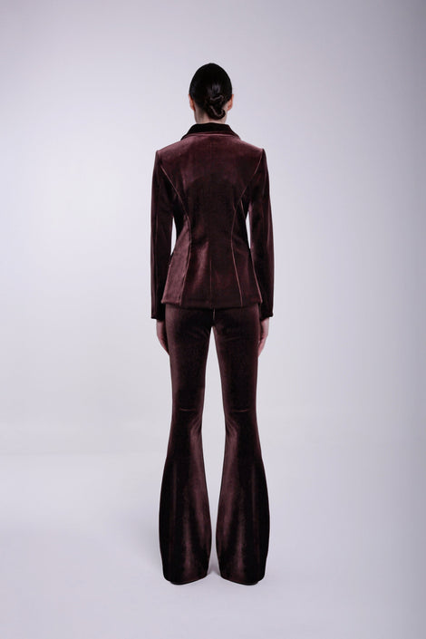 VENIX HIGH WAISTED VELVET PANTS