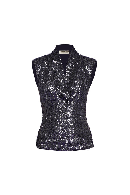 DUINY SEQUINED TOP